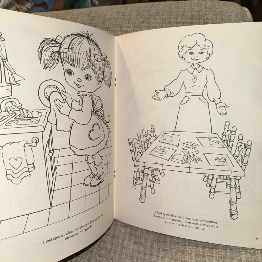 Vintage 80's Luv ums Storybook to color Book  "Fun At My House" Warner USA made - Picture 5 of 6